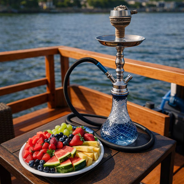 Shisha am Wasser